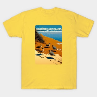 Sandpipers on the shore T-Shirt